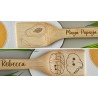 Wooden Spatula with Engraved Image, Custom Quote - Name Bamboo Spatula For Family & Friends, Housewarming Gift, Gift For Cooking