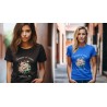 T-Shirt „Bouquet of Roses“ with Japanese translation, regular fit premium crewneck shirt, graphic flowery herb print, real fake