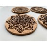 Crochet Pattern Cork Coasters, Set of 6 pcs, 7th wedding anniversary gift, natural sustainable material, New Home Gift