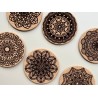 Crochet Pattern Cork Coasters, Set of 6 pcs, 7th wedding anniversary gift, natural sustainable material, New Home Gift
