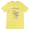 T-Shirt „Wild Flowers“ with Japanese translation, regular fit premium crewneck shirt, graphic flowery herb print, real fake plan