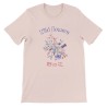 T-Shirt „Wild Flowers“ with Japanese translation, regular fit premium crewneck shirt, graphic flowery herb print, real fake plan