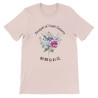 T-Shirt „Bouquet of fresh flowers“ with Japanese translation, regular fit premium crewneck shirt, graphic flowery herb print,rea