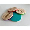 Smart Cats Wooden Felt Coasters, Set of 4 pcs, Kitten Lover Gift, Cool Cat stuff, Karma is a cat,