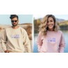 Next stop “Seoul“ Sweatshirt, Your Destination“ minimalist crewneck shirt, graphic sweater for travel blogger, Korean characters