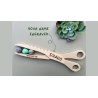 Personalized BBQ Scissor Tongs - Custom Name & Design | Wooden Grill Clips for Meat, Veggies and Fish