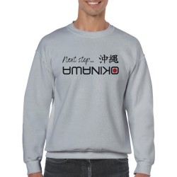 Next stop „Okinawa“ Sweatshirt, „Your Destination“ minimalist crewneck shirt, graphic sweater for travel bloggers, Japanese kata