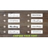 Personalized Wooden Restroom Sign - Male & Female Bathroom Figurines, Custom Engraved Wood Toilet Door Plate, His/Hers WC Design