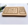 Engraved Bento Box Breakfast & Cutting Board – Japanese-Inspired Gift, Perfect for Kids, Food Lovers, Bento Enthusiasts, Unique