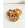 Wooden Cat Coasters with Felt Ears – Engraved Cat Face, Paw, and Heart Designs – Cute Cat Lover Gift, Animal-Themed Home Decor