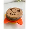 Wooden Cat Coasters with Felt Ears – Engraved Cat Face, Paw, and Heart Designs – Cute Cat Lover Gift, Animal-Themed Home Decor