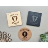 Groomsmen Best Man Proposal Coaster - Custom Wedding Invitation, Bachelor Party Favor, Personalized Wooden/Cork/Slate Coaster, U