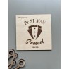 Groomsmen Best Man Proposal Coaster - Custom Wedding Invitation, Bachelor Party Favor, Personalized Wooden/Cork/Slate Coaster, U