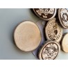 Japanese Manhole Covers Wooden Coasters, Set of 6 pcs, Natural Sustainable Wood, New Home Gift