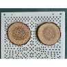 Doodle Art Wooden Coasters, Set of 6 pcs, 5th wedding anniversary gift, 6th anniversary present