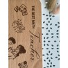 Mathematics Teacher Personalized Breakfast Board, Math Tutor Retirement present, Math teacher gift, healthy snack, meal prep cut