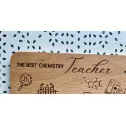 Chemistry Teacher Personalized Breakfast Board,  Retirement present, healthy snack, lab tech, chemistry gift