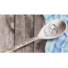Engraved Spoon with Emoji Face Expression, Custom Quote or Name Spoon For Family & Friends, Housewarming Gift, Gift For Baking E