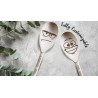 Engraved Spoon with Emoji Face Expression, Custom Quote or Name Spoon For Family & Friends, Housewarming Gift, Gift For Baking E