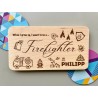 Dream Job Breakfast Board - Personalized for Future Firefighter, Custom Engraved Wood Gift, Kids Career Inspiration „When I grow
