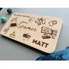 Dream Job Breakfast Board - Personalized for Future Firefighter, Custom Engraved Wood Gift, Kids Career Inspiration „When I grow