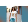 T-Shirt „Bouquet of marigolds“ with Japanese translation, regular fit premium crewneck shirt, graphic flowery herb print, faux p