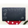 Melting Cheese Serving Platter, Slate Rectangle Plate for Brie, Camembert, Fruits & Nuts, Wine Lover Gift, Rustic Charcuterie