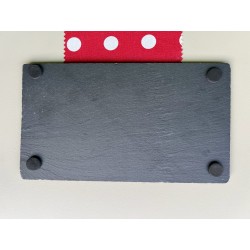 Melting Cheese Serving Platter, Slate Rectangle Plate for Brie, Camembert, Fruits & Nuts, Wine Lover Gift, Rustic Charcuterie