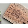 Wooden Coaster „Mother“ in 18 different languages, in the shape of a mini cutting board, stay at home mom, mothersday gift