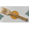 Wooden Spatula with Engraved Image, Custom Quote - Name Bamboo Spatula For Family & Friends, Housewarming Gift, Gift For Cooking