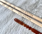 Custom Engraved Maple Drumsticks: Personalized Musician Gift thumbnail 7
