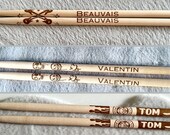 Custom Engraved Maple Drumsticks: Personalized Musician Gift thumbnail 3