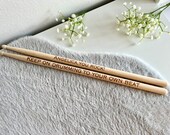 Custom Engraved Maple Drumsticks: Personalized Musician Gift thumbnail 4