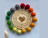 Engraved Wooden Slingshot Toy – with Target & Felt Balls, Custom Name thumbnail 7