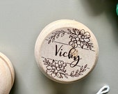 Personalized Wooden Yo-Yo with Custom Name & Spiral Design- Eco-Friendly Toy for Indoor and Outdoor Play - Front and Back Side Engraved thumbnail 4