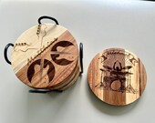 Personalized Wooden Coaster Bottle Opener: Music Lover Gift thumbnail 3