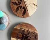 Personalized Wooden Coaster Bottle Opener: Music Lover Gift thumbnail 8