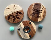 Personalized Wooden Coaster Bottle Opener: Music Lover Gift thumbnail 1