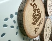 Takoyaki Character Wooden Coasters: Japanese Cuisine Gift, Set of 6 thumbnail 3