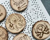 Takoyaki Character Wooden Coasters: Japanese Cuisine Gift, Set of 6 thumbnail 10