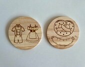 Oktoberfest Beer Wooden Coasters: Festival Gift Set (5 pcs) thumbnail 4