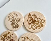 Yokai träkrukor: Japansk folklordekor, 4-pack thumbnail 10
