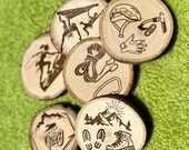Climbing Theme Wood Coasters with Bark - Set of 6 thumbnail 7