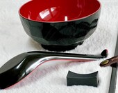 Custom Japanese Miso Soup Bowl Set: Engraved Spoon & Chopsticks thumbnail 8