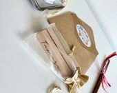 Personalized Japanese Chopsticks Set: Cherry Blossom Origami Wrap, Wooden Stand, Sakura Soy Sauce Dish thumbnail 4