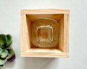 Personalized Wooden Sake Box & Glass Cup Set: Engraved Japanese Gift thumbnail 4