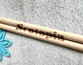 Personalized Maple Drumsticks: Custom Engraved Drummer Gift thumbnail 6