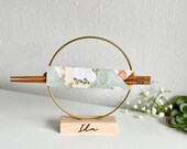 Custom Engraved Chopsticks Set: Personalized Wooden Stand, Origami Wrap thumbnail 7