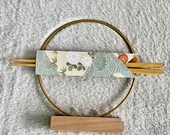 Custom Engraved Chopsticks Set: Personalized Wooden Stand, Origami Wrap thumbnail 4