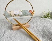 Custom Engraved Chopsticks Set: Personalized Wooden Stand, Origami Wrap thumbnail 6